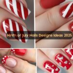 Ninth of July Nails Designs Ideas 2025: 10 Red, White & Cute Sets